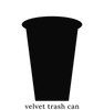Velvet Trash Can - Home